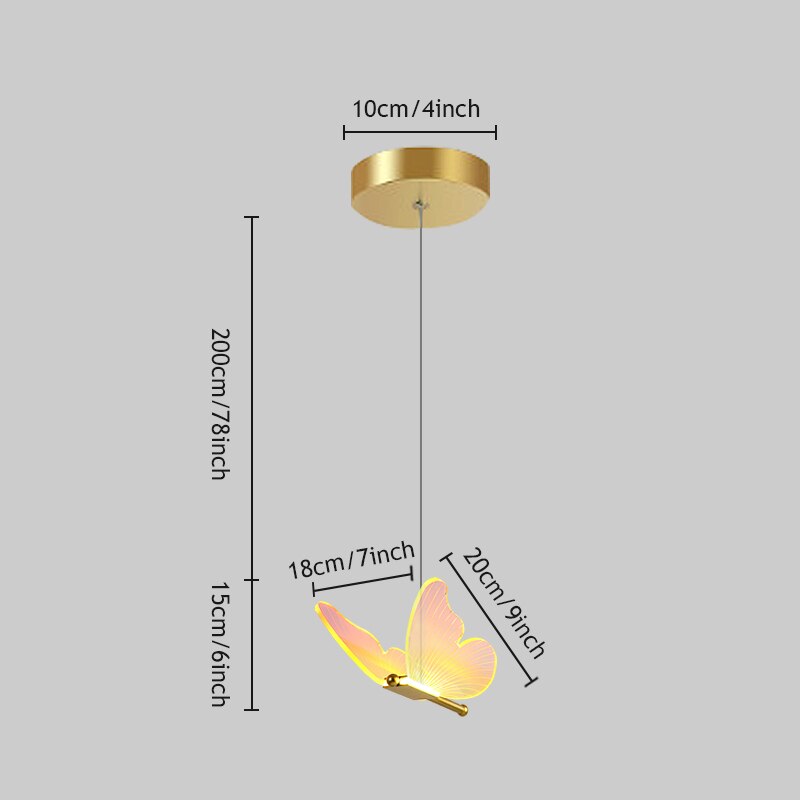 Schmetterlings-Kristalllampe