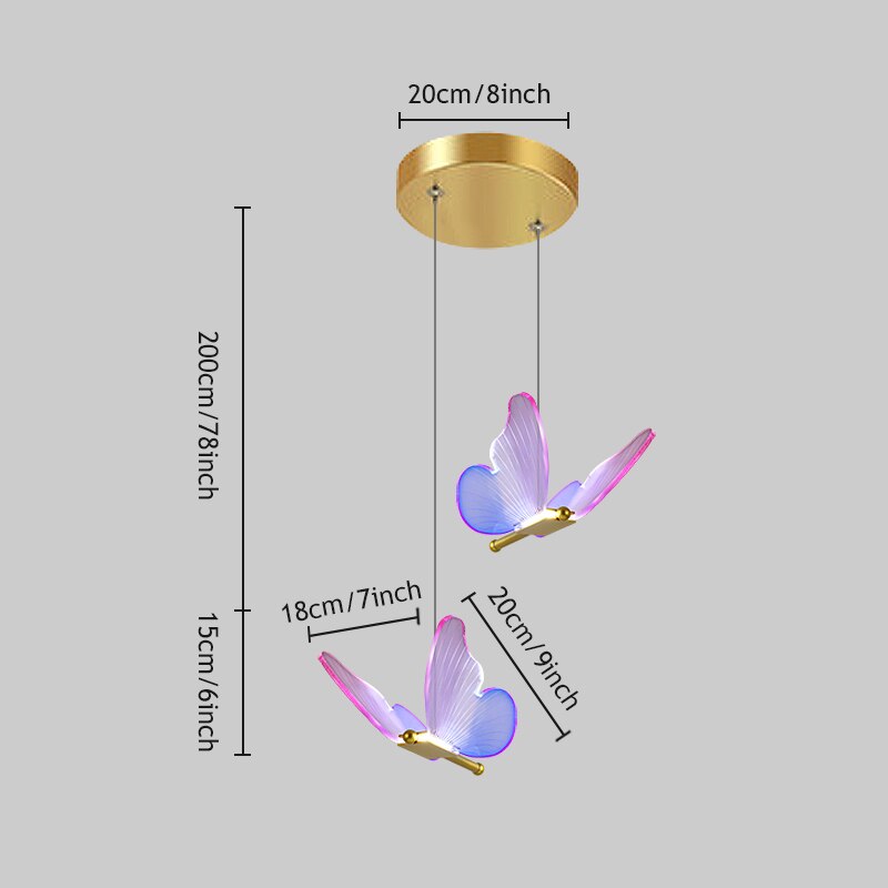 Schmetterlings-Kristalllampe