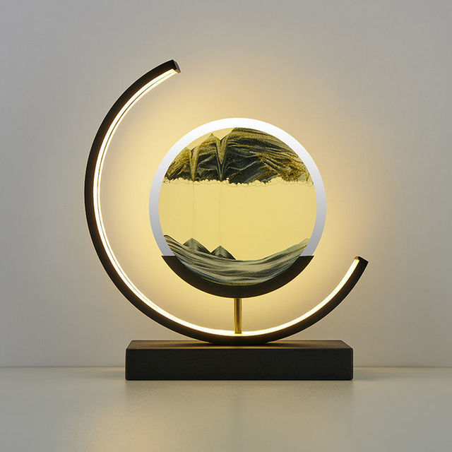 Moderne LED Sandlampe als Tischlampe