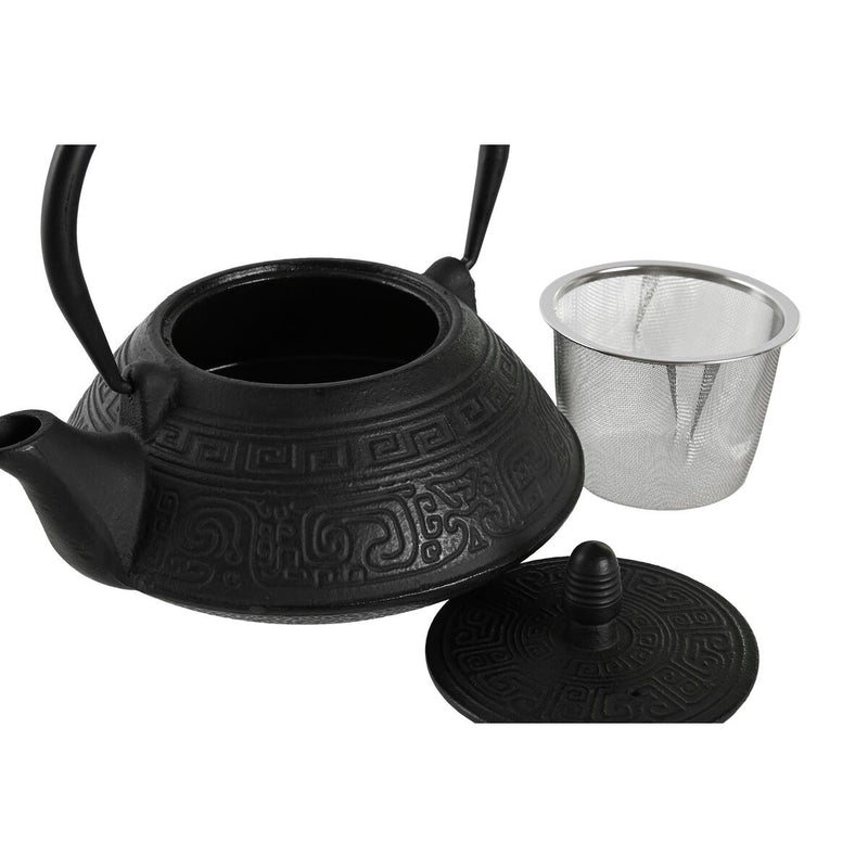 Teekannen-Set – schwarz & weiß – Edelstahl – 2-teilig