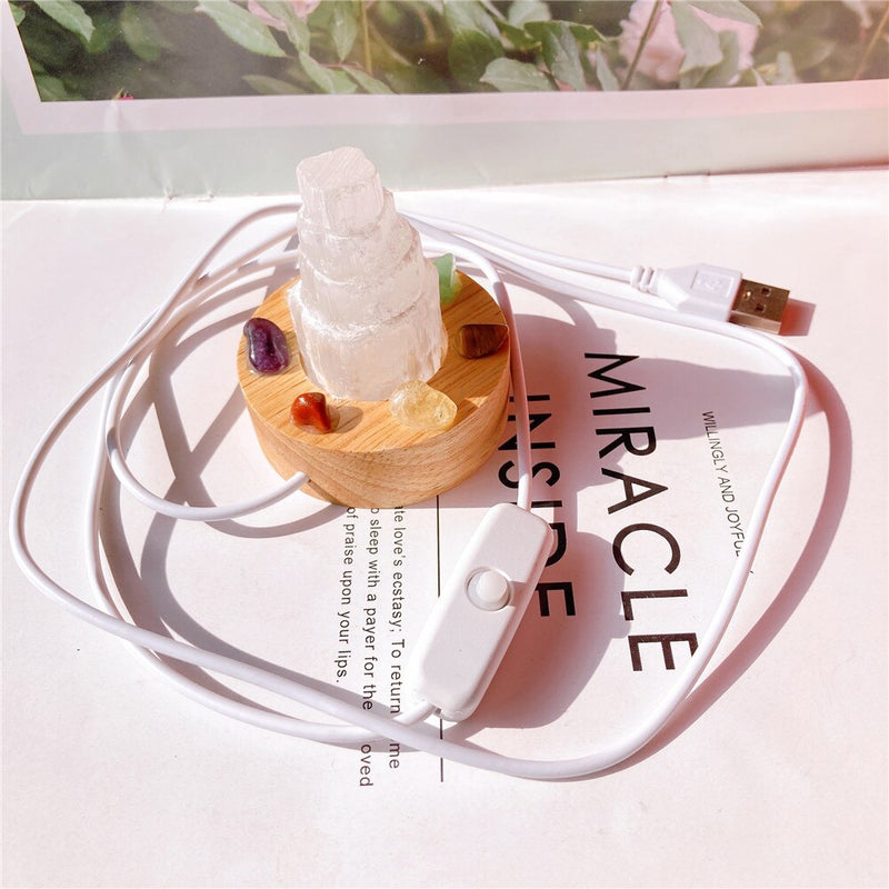 Selenit-Gipslampe