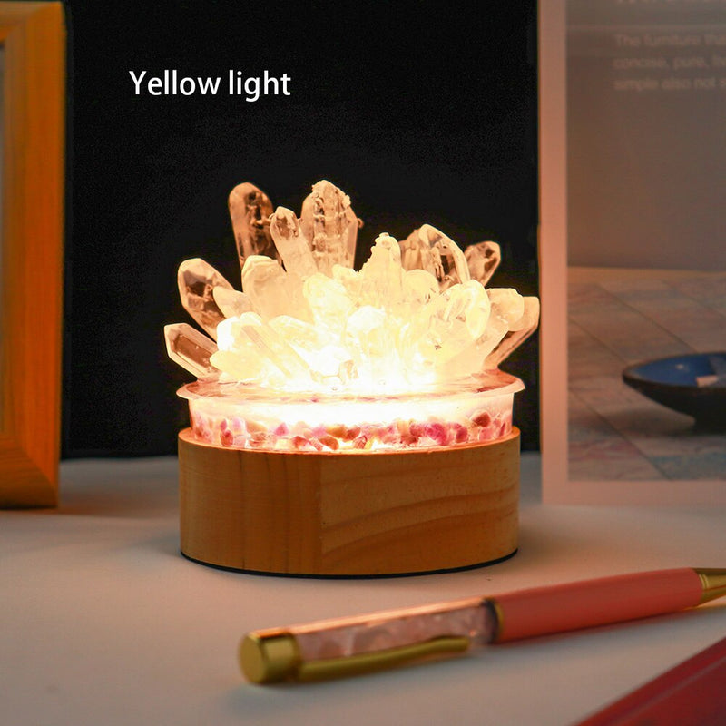 Quarz DIY Kristalllampe