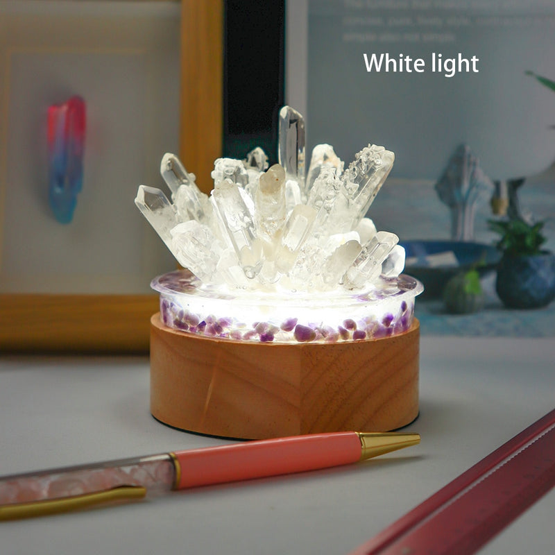 Quarz DIY Kristalllampe