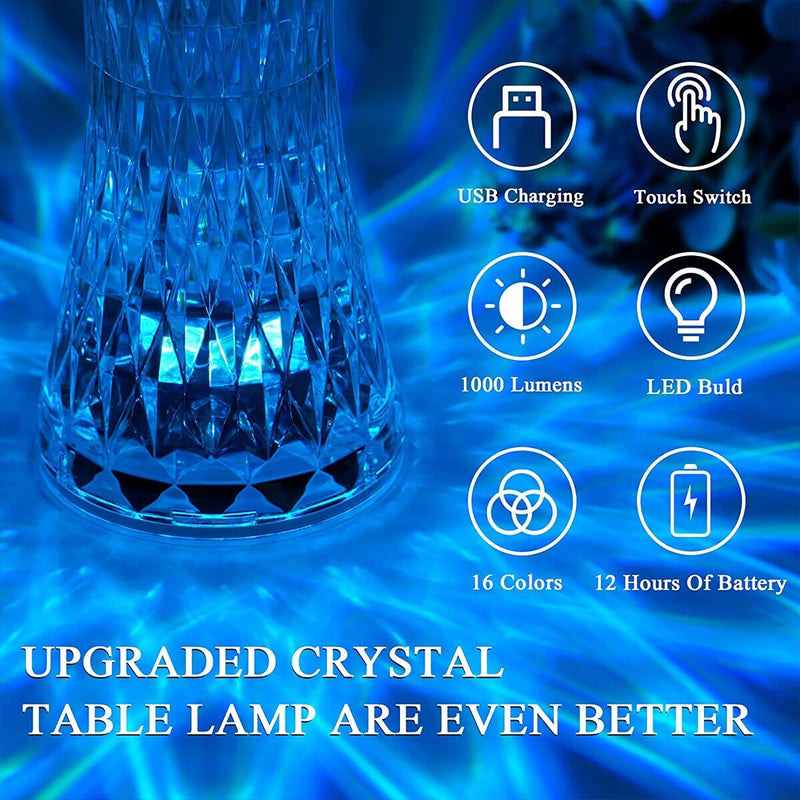 Kristall-Diamantlampe