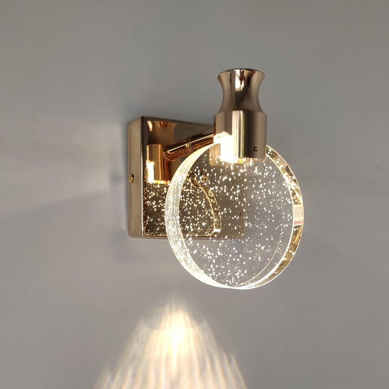 Kristall LED-Wandlampe