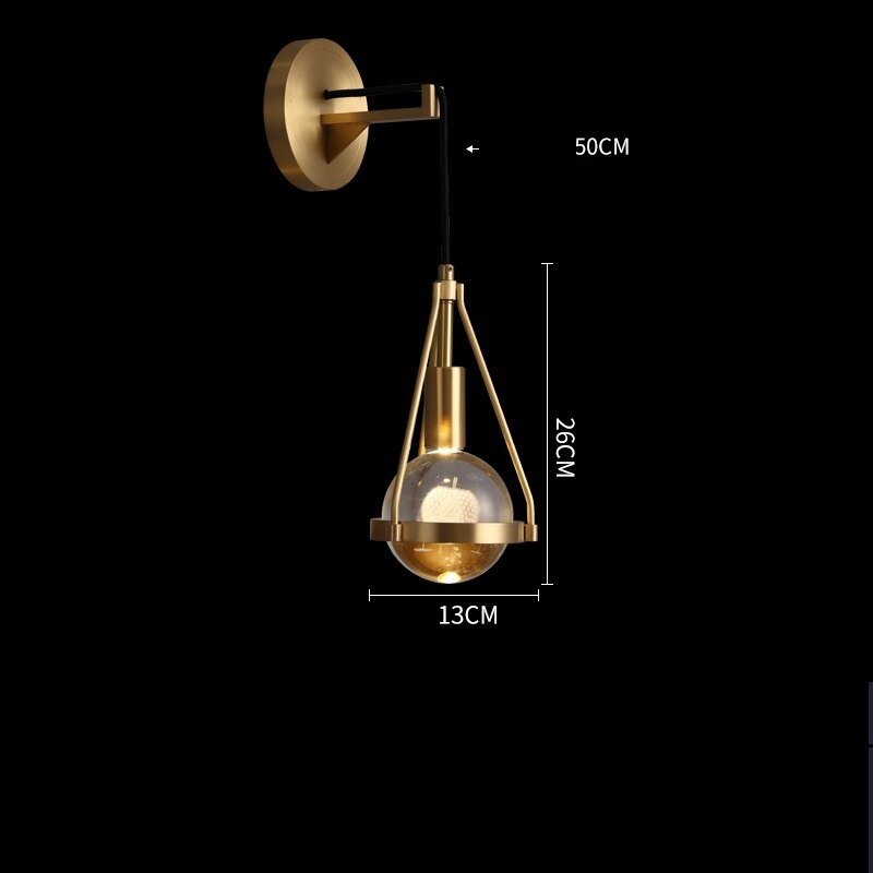 Kristall LED-Wandlampe
