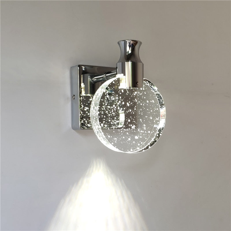 Kristall LED-Wandlampe