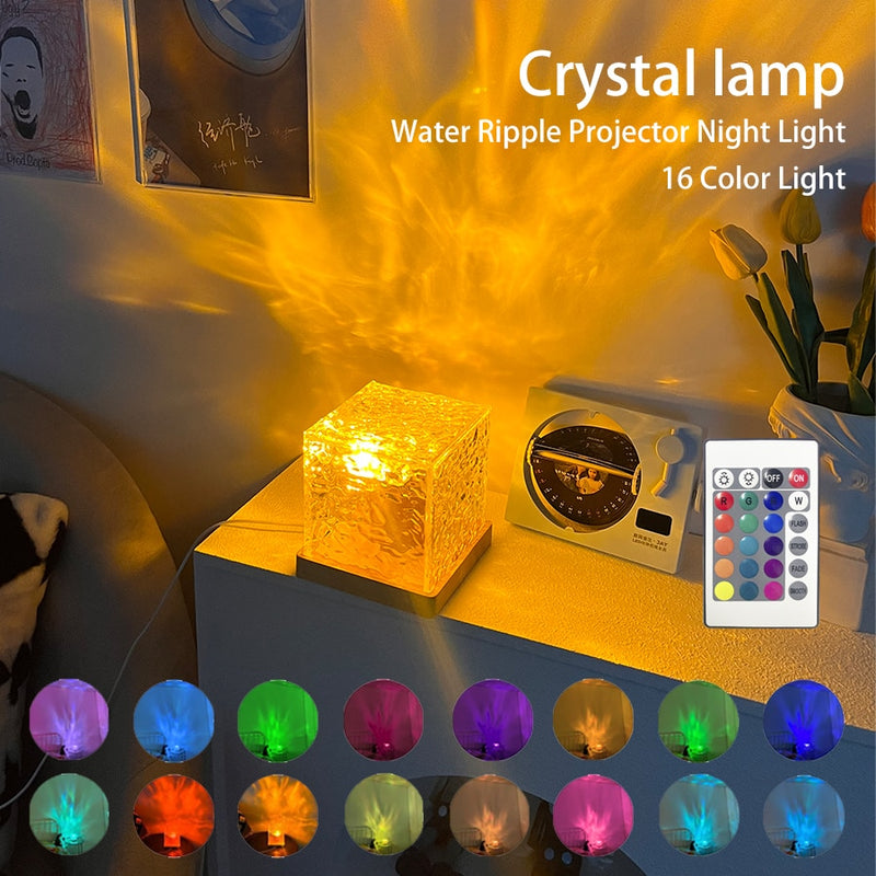 Flammen-Kristalllampe