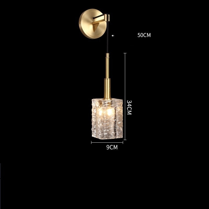 Kristall LED-Wandlampe