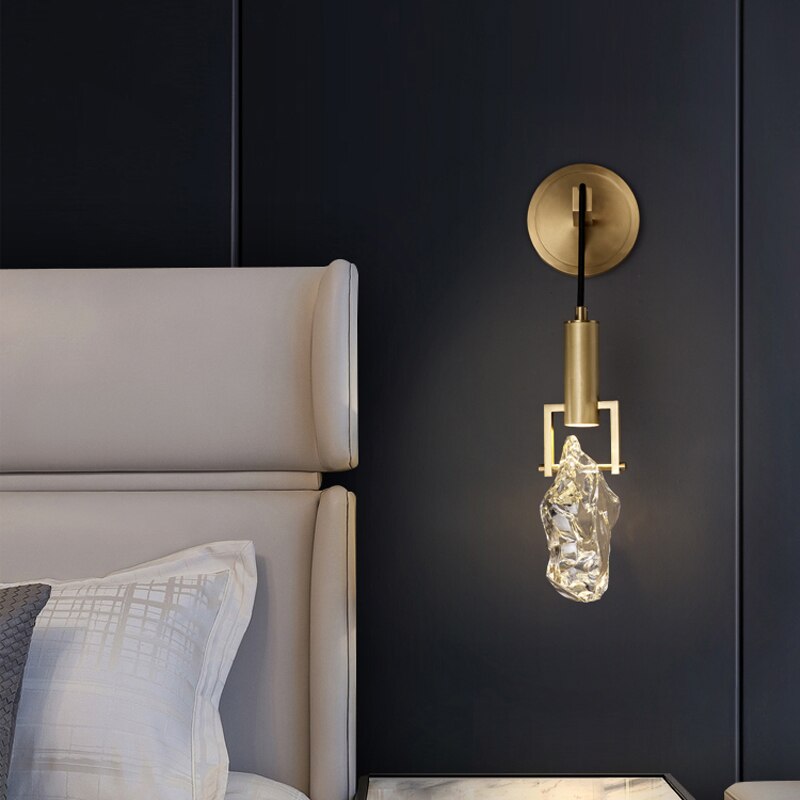 Kristall LED-Wandlampe