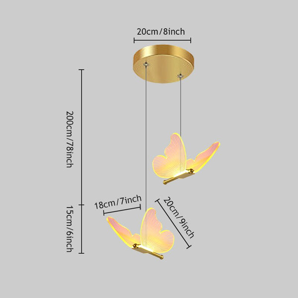 Schmetterlings-Kristalllampe