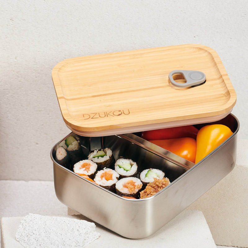 Jim Corbett Bento Box aus Bambus & Edelstahl – 1200 ml