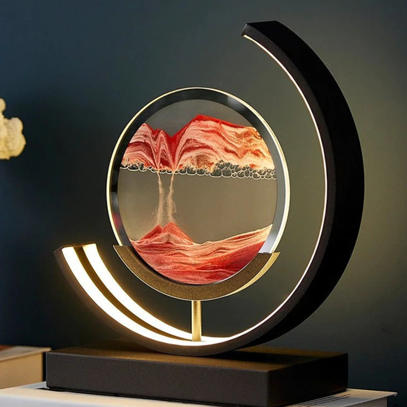 LED Lampe in Sandoptik modern