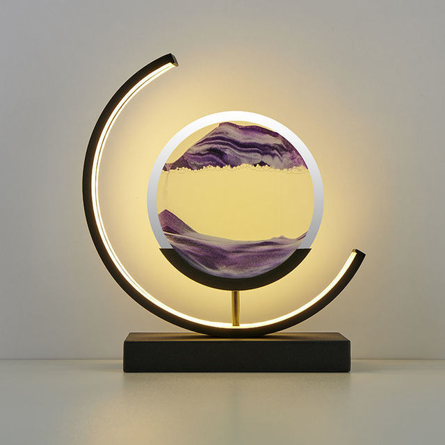Design LED Sand Lampe als Tischlampe