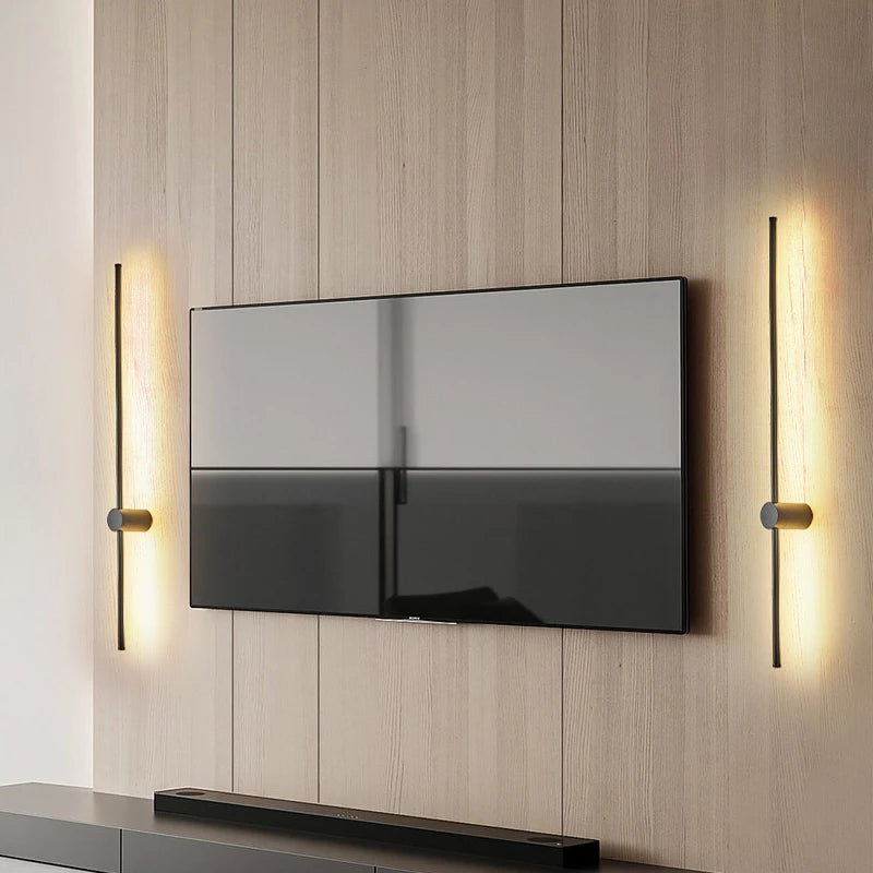 Innovate LED Wandlampe, Anordnung mit Fernseher
