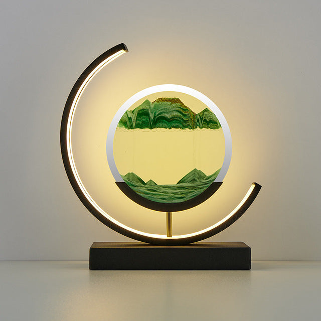 LED Tischlampe in Sandoptik Lampe
