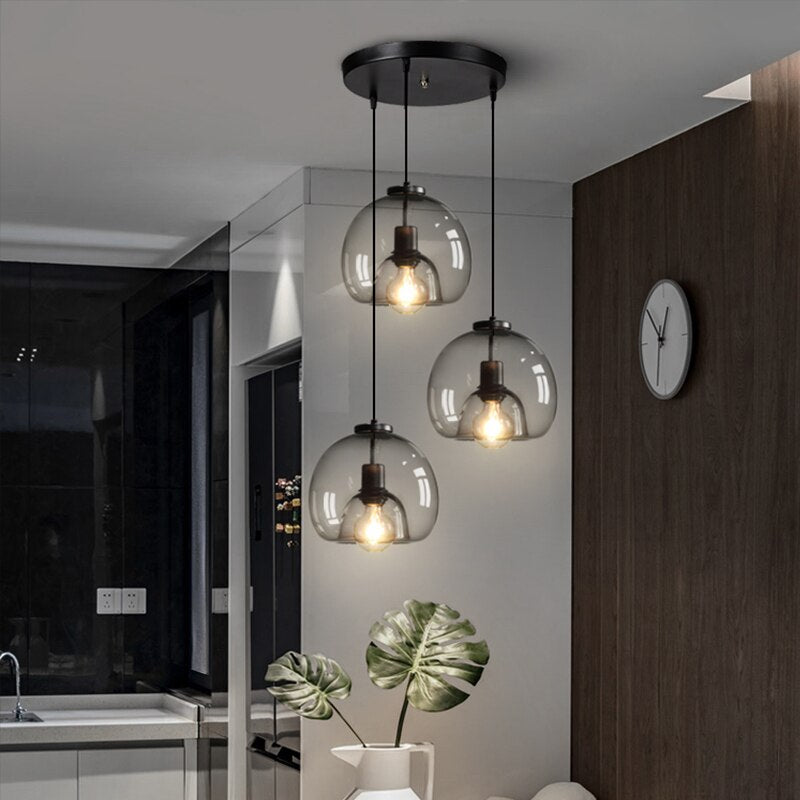 Moderne Vetro LED Pendellampe Lampe